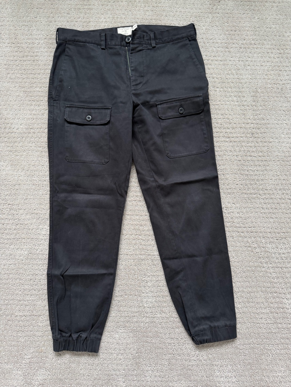 Club Monaco Dark blue Joggers with Wood-Tone Accents
